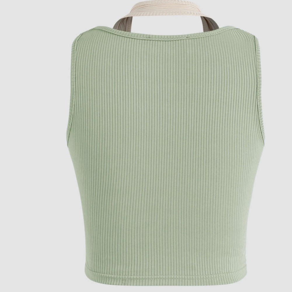 NWT Cider Patchwork Chain Rib Tank Top - Picture 3 of 5